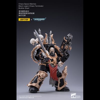 Терминатор Черного Легиона брат Гнарл (Warhammer 40k) - КОЛЛЕКЦИОННАЯ ФИГУРКА 1/18 scale Brother Gnarl (JT2122) - JOYTOY