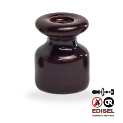 Изолятор керамический коричневый