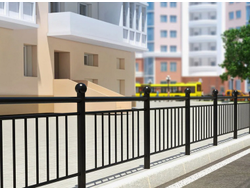 Ограждение тротуара. Купить от производителя. Монтаж забора под ключ | ГОРЗАБОР