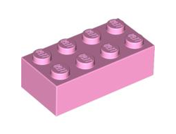 Brick 2 x 4, Bright Pink (3001 / 4227659 / 4497168 / 4520632)