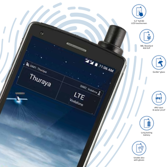 Thuraya X5 Touch - cпутниковый смартфон + GSM