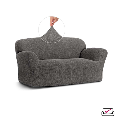 Чехол на 2х местный диван Сиена Венера Серый. Хлопок.ИТАЛИЯ