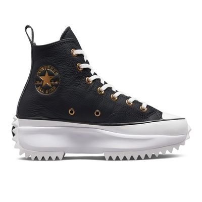 Converse Run Star Motion Leather кожаные черные на платформе A04183C