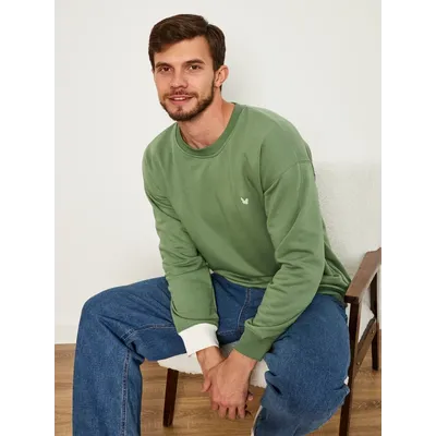 МУЖСКОЙ СВИТШОТ ОЛИВА "ВДОХНОВЕНИЕ"