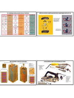 Плакаты ПРОФТЕХ "Элементы и устройства в электротехнике" (22 пл, винил, 70х100)