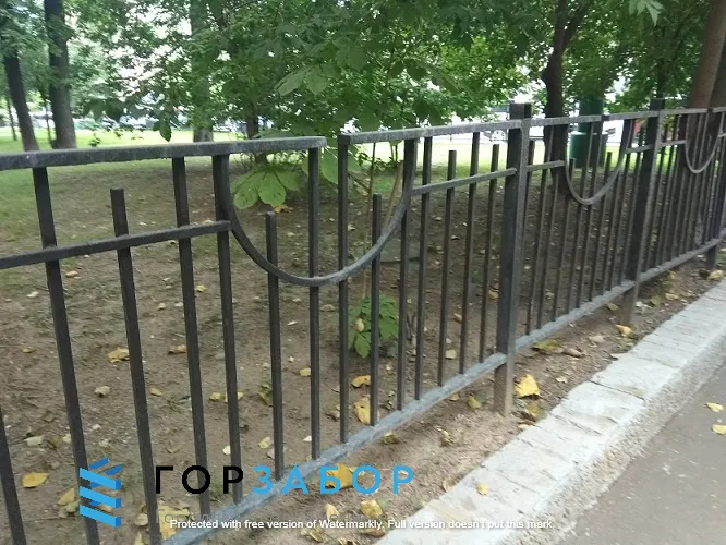 Пешеходное ограждение с монтажом под ключ