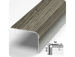 Порог угловой Лука ПУ 02.2700.R122 Дуб мореный