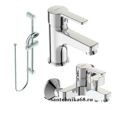 Промокомплект смесителей 3 в 1 VIDIMA UNO BA376AA ( ВА322АА, ВА187АА, ВА234АА )
