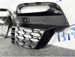 Решетки в бампер BMW X3 X4 G01 стиль M40d черные