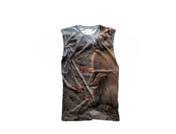 Майка 3D с полной запечаткой год Кролика №6