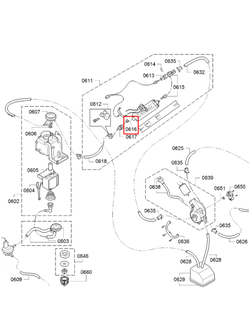 Уплотнитель проточного нагревателя для кофемашины Bosch, Siemens 00614611