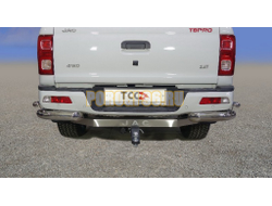 Защита задняя (уголки двойные) 76,1/42,4 мм ТСС для JAC T8 Pro 2020-