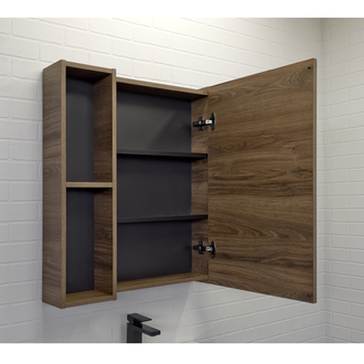 Тумба-умывальник "Соло-70" дуб темно-коричневый с раковиной Адриана 70