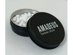 Lumia-30 (Люмиа), металлическая рекламная баночка с конфетками, круглая, черная