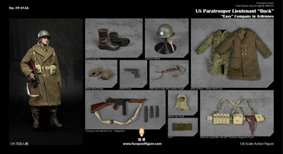Американский десантник в Арденнах (зимняя форма) - КОЛЛЕКЦИОННАЯ ФИГУРКА 1/6 US Paratrooper Lieutenant Buck (FP-012A) - Facepoolfigure