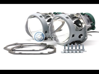 Комплект Hella 3R с рамками для замены штатных ксеноновых линз автомобиля Audi A6 C5 (1997-2001) и Audi ALLROAD (2000-2005)