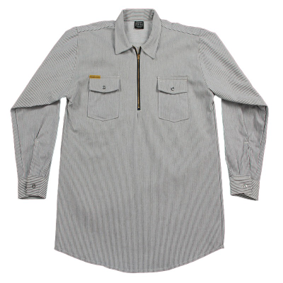 Рубашка Prison Blues® HICKORY WORK SHIRT [Молния/Длинный рукав]