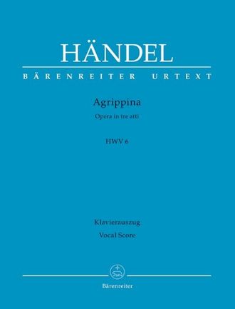Händel. Agrippina HWV6 für Soli, gem Chor und Orchester Klavierauszug (dt/it)