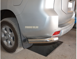 Защита заднего бампера угловая малая d76 для Toyota Land Cruiser Prado 150 (2017-...)