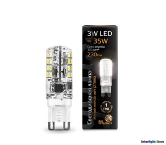 Gauss LED T15 3w 827/840 AC150-265v G9