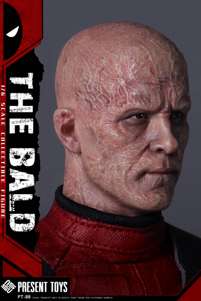 Скульпт (голова) Дэдпул без маски ("Дэдпул и Росомаха") - 1/6 The Bald (PT-SP88) - PRESENT TOYS