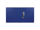 Папка на 2 кольцах BRAUBERG, картон/ПВХ, 75 мм, синяя, до 500 листов (удвоенный срок службы), 228388