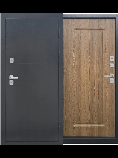 ТЕРМО-ДВЕРЬ ТИБЕТ  АНТИК СЕРЕБРО-СТАРЫЙ ДУБ