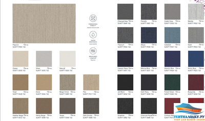 ТКАНЬ АКРИЛОВАЯ SANBRELA PLUS- АКЦИЯ НА ЧЕРНЫЙ _ТЕМНО СИНИЙ