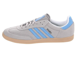 Adidas Hamburg Samba серые с голубым