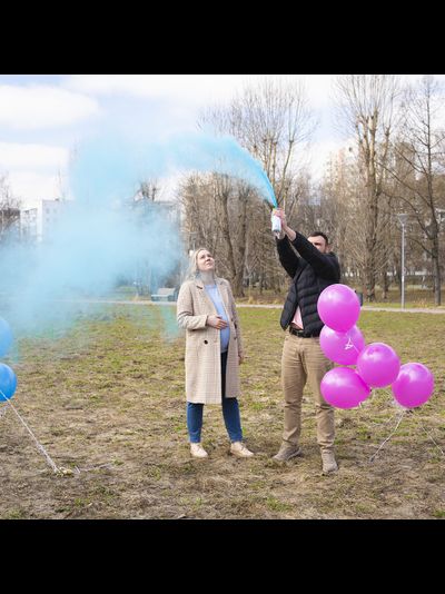 Спрей краска Холи для Гендер Пати, 22-24 сек, Голубой