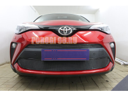Защита радиатора Toyota C-HR 2019- black низ PREMIUM