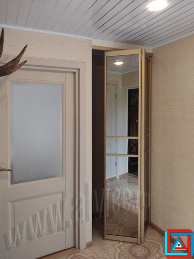 Складная дверь-книжка для ниши из 2-х створок