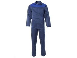 Костюм "Стандарт" темно-синий с васильковым, куртка с брюками