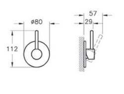 Встроенный запорный кран для управления функцией биде, Vitra S50, A41457EXP