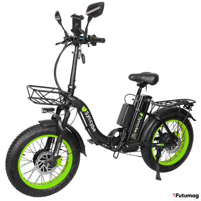 Электровелосипед Syccyba H2 (F11) DUAL 20AH зеленый