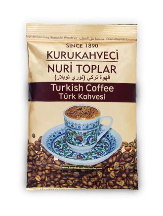 Турецкий Кофе  Kurukahveci Nuri Toplar 100 гр.