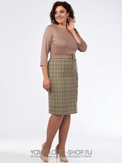 Стильное офисное платье