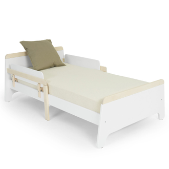 Подростковая кровать Nuovita Stanzione Nave Lungo Bianco, Naturale/Белый, Натуральный