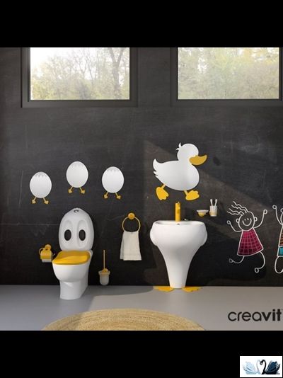 Унитаз Creavit Ducky DC360-11CB00E-0000 с бачком DC400-00CB00E-0000, детский