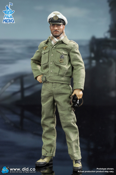 Капитан немецкой подводной лодки - Коллекционная ФИГУРКА 1/12 Palm Hero Series WWII German U-Boat Commander – Lehmann (XD80026) - DID