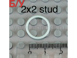 ! Б/У - Rubber Belt Small Round Cross Section - Approx. 2 x 2, White (x71 / 4544140 / 70902) - Б/У