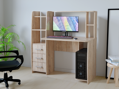 Компьютерный стол КЛ №6.3 Дуб Баррик