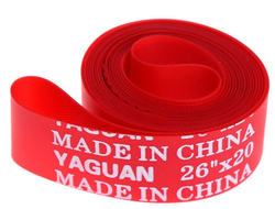 Ободная лента Yaguan 26”, 20 мм, красная