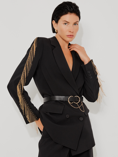 ЖАКЕТ СО СМЕННЫМИ ЛАМПАСАМИ. ЧЕРНЫЙ АНТРАЦИТ.