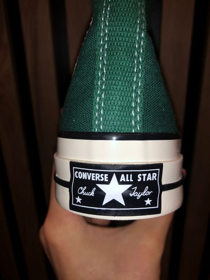 Кеды Converse Chuck Taylor 70 high top dark green зеленые высокие по супер цене