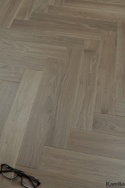 Паркетная доска Karelia Herringbone Дуб Anvil HB