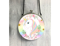 Сумка круглая Единорог №7