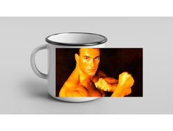 Кружки металлические эмалированные Jean-Claude Van Damme, Жан-Клод Ван Дамм