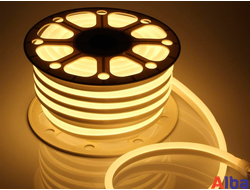 Неон 220V белый тепл 8*16мм