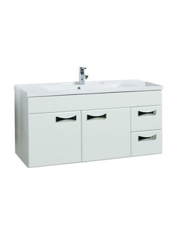 АКВАТОН. Тумба-умывальник "Диор 120" 1106-1 с раковиной Премьер 1200 белая